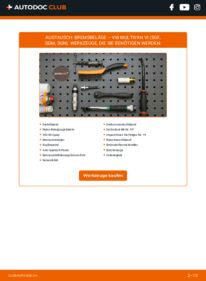 Wie der Ersatz vollführt wird: Bremsbeläge 2.0 TDI VW Multivan T6