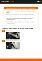Step by step PDF-tutorial on Pollen Filter Dodge Nitro Off-Road replacement
