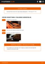 Trin-for-trin PDF-tutorial om skift af VW TOURAN (1T1, 1T2) Viskerblade