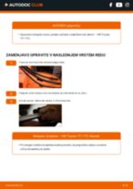 Metlice brisalcev spredaj in zadaj VW TOURAN (1T1, 1T2) 2007 | PDF priročnik za zamenjavo