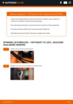 Wymiana Pióro wycieraczki przód i tył VW PASSAT CC (357): poradnik pdf