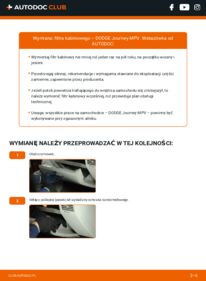 Jak wymienić Filtr powietrza kabinowy Journey MPV 2.0 CRD