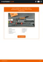 Online-ohjekirja, kuinka vaihtaa Kallistuksenvakaajan yhdystanko VW PASSAT Kasten/Kombi (365) -malliin