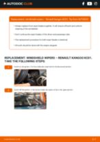 How do I change the Windscreen wipers on my Kangoo III Van TCe 100 (KJMA)? Step-by-step guides