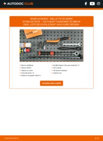 Comment effectuer un remplacement de Biellette De Barre Stabilisatrice 2.0 TSI VW PASSAT Kasten/Kombi (365)