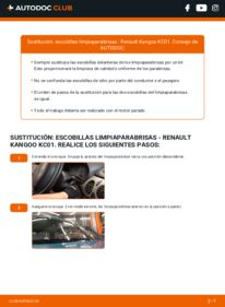 Cómo sustitución de Escobillas de Limpiaparabrisas D 65 1.9 Renault Kangoo 1