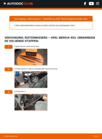 Vervanging uitvoeren: Ruitenwissers 1.7 CDTI (E75) Opel Meriva x03