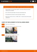 Changing Drive Belt Tensioner BMW 7 SERIES: workshop manual