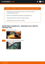 Den professionelle guide til udskiftning af Viskerblade på din Mercedes W168 A 140 1.4 (168.031, 168.131)