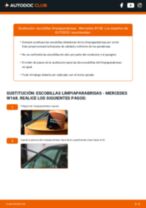 Cómo cambiar Escobillas delanteras y traseras MERCEDES-BENZ A-CLASS (W168) - manual en línea