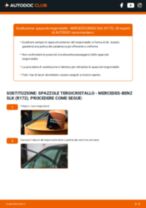 Come cambiare Spazzole tergicristallo posteriore e anteriore MERCEDES-BENZ SLK (R172) - manuale online