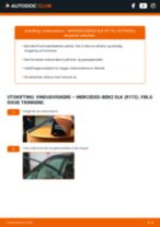 En profesjonell veiledning om bytte av Alarmkontakt Bremsebeleggslitasje på Mercedes SLK R172 350 3.5 (172.457)