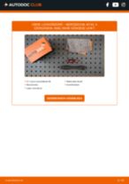 MERCEDES-BENZ M-CLASS (W163) Levegőszűrő cseréje: javítási kézikönyv pdf