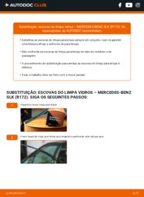 Como realizar a substituição de Escovas do Limpa Vidros 200 1.8 (172.448) Mercedes SLK R172