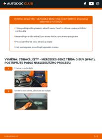 Jak provést výměnu: List stěrače Třída G SUV (W461) 250 GD 2.5