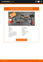 Ingyenes PDF formátumú útmutatók HONDA ACCORD VIII Estate gépkocsik DIY karbantartásához