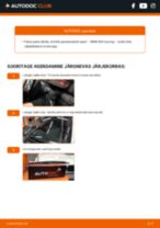 Paigaldus Klaasipuhastid BMW 3 Touring (E46) - samm-sammuline käsiraamatute