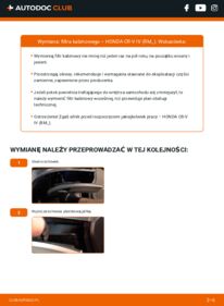 Jak wymienić Filtr powietrza kabinowy CR-V IV (RM) 2.2 i-DTEC AWD (RE6)