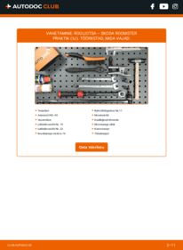 Kuidas välja vahetamist läbi viia: Skoda Roomster Praktik 1.4 TDI Roolivardapea