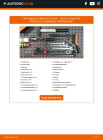 Vervanging uitvoeren: Veerpootlager 1.4 TDI Skoda Roomster Praktik
