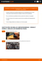 Cómo cambiar y ajustar Escobillas de limpiaparabrisas RENAULT SCÉNIC: tutorial pdf