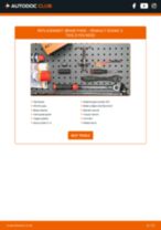 Online manual on changing Brake pad kit yourself on RENAULT SCÉNIC II (JM0/1_)