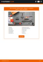 Online manual on changing Brake pad kit yourself on RENAULT LAGUNA III (BT0/1)