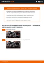 Toyota Prius W50 Wischergestänge wechseln hinten und vorne Anleitung pdf