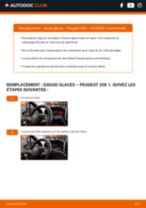 Comment changer Essuie-glaces PEUGEOT 208 arrière et avant - Manuel pdf