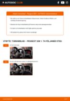 Den professionella guiden för att byta Torkarblad på din Peugeot 208 1 1.4 HDi