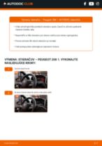 Profesionálny sprievodca výmenou súčiastky Stieracia liżta na tvojom aute Peugeot 208 1 1.4 HDi