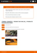 Profesionálny sprievodca výmenou súčiastky Brzdové Platničky na tvojom aute Peugeot 208 Van 1.2 VTI 68 / PureTech 68 (CRHMP6, CRHMM6)