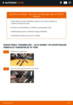 Trin-for-trin PDF-tutorial om skift af ALFA ROMEO 159 Sportwagon (939) Viskerblade