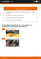 Kuidas vahetada Klaasipuhastid tagumine ja eesmine ALFA ROMEO 159 Sportwagon (939) - juhend online