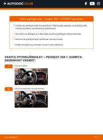 Kuinka vaihtaa Pyyhkijänsulat 1.4 HDi Peugeot 208 1 -autoon