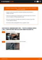 Wie führe ich einen Pollenfilter-Wechsel bei meinem Avensis III Limousine (T27) 2.0 D-4D (ADT270_) durch? Schritt-für-Schritt-Anleitungen
