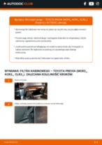 Profesjonalny poradnik wymiany produktu Pióro wycieraczki w Twoim samochodzie TOYOTA PREVIA (MCR3_, ACR3_, CLR3_) 2.4 Hybrid 4WD (AHR10W)