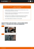 La guía profesional para realizar la sustitución de Bujía de Encendido en tu Toyota Prius NHW11 1.5 Hybrid (NHW11)