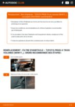 Le guide professionnel de remplacement pour Bougies d'Allumage sur votre Toyota Prius NHW11 1.5 Hybrid (NHW11)