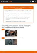 Jak wymienić Filtr powietrza kabinowy TOYOTA PRIUS Saloon (NHW11_) - instrukcje online