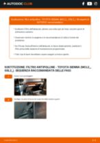 Sostituzione di Tergicristalli su Toyota Sienna XL20 3.3 4WD (MCL25_): la guida professionale