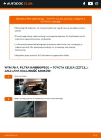Jak wymienić Filtr powietrza kabinowy Celica VII Coupe (T230) 1.8 16V VT-i