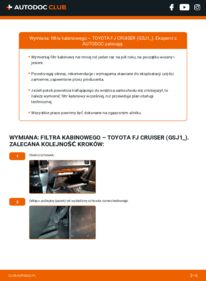 Jak wymienić Filtr powietrza kabinowy FJ Cruiser (GSJ1_) 4.0 4WD (GSJ15_)