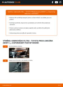 Jak provést výměnu: Kabinovy filtr Prius I Sedan (XW10) 1.5 Hybrid (NHW1_)