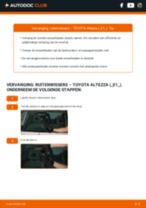 achter en vóór Ruitenwissers TOYOTA Altezza (_E1_) | PDF instructie voor vervanging