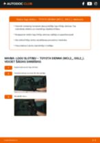 Salona filtrs: profesionāla rokasgrāmata tā nomaiņai tavam Toyota Sienna XL20 3.3 4WD (MCL25_)