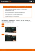 Hvordan skifter man Bagvisker bag og foran TOYOTA CAMRY SOLARA Coupe (MCV3_, ACV3_) - manual online