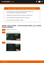 Kā nomainīt Zobsiksnas komplekts Toyota Starlet 4 - instrukcijas tiešsaistes