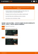 Soli-pa-solim PDF apmācība kā nomaināms TOYOTA CAMRY SOLARA Cabriolet (MCV2_, SXV2_) Stikla tīrītāja slotiņa