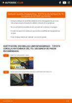 Manual online sobre el cambio de Escobilla limpiaparabrisas por su cuenta en TOYOTA COROLLA Hatchback (KE, TE)